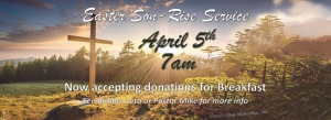 Emmanuel Baptist Church Carthage, NC - Easter Son-rise Service April 5, 2026 @ 7:00 am, Breakfast at 7:30am, followed by Easter Service & Program @ 8:30am. No evening service